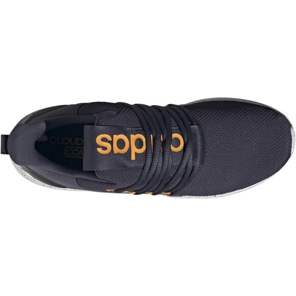 ⚡Adidas Men Ink/Shadow Navy/Crew Orange Imported Rubber Lite Racer Pull-On Shoes - Picture 5 of 7